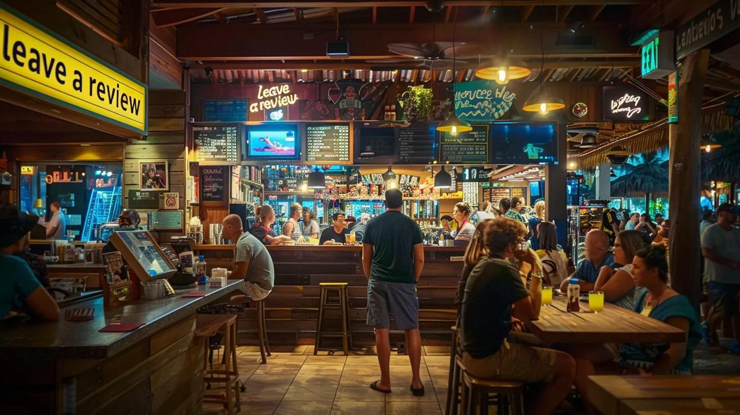 a bustling panama city beach storefront features an inviting display of a bustling panama city beach storefront features an inviting display of